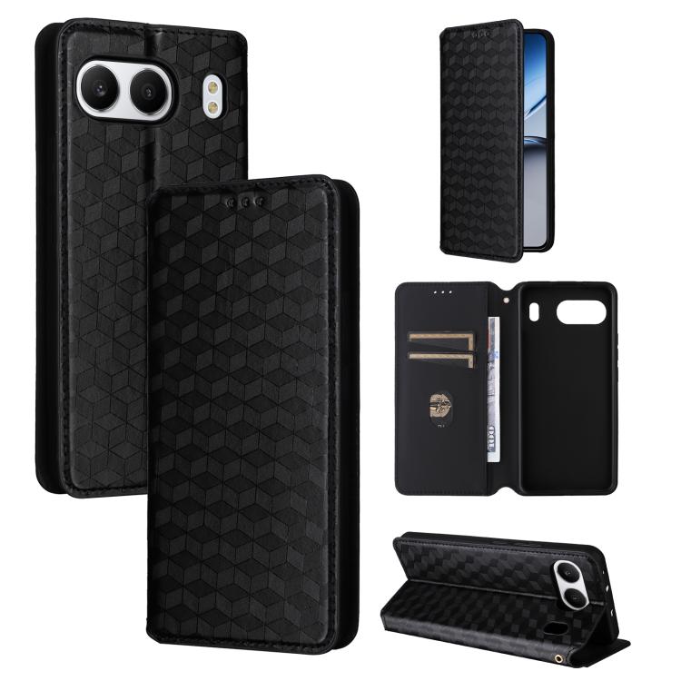 Cubic Grid Texture Flip Leather Phone Case, For OnePlus 13, For OnePlus Nord 4, For OnePlus Ace 3 Pro, For OnePlus Nord CE4 Lite