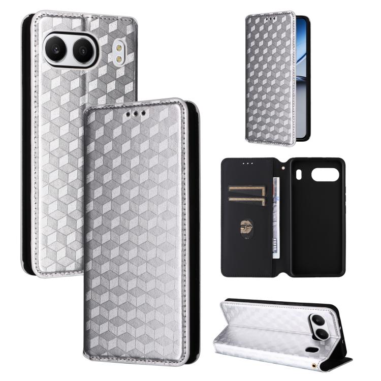 Cubic Grid Texture Flip Leather Phone Case, For OnePlus 13, For OnePlus Nord 4, For OnePlus Ace 3 Pro, For OnePlus Nord CE4 Lite