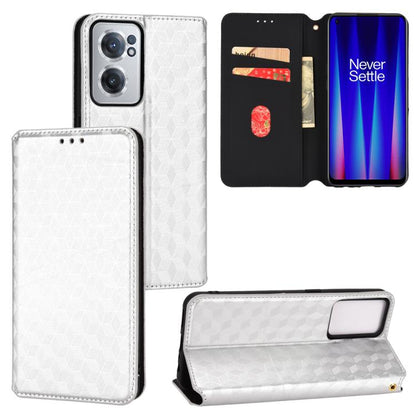 Cubic Grid Texture Flip Leather Phone Case, For OnePlus 11R / OnePlus Ace 2, For OnePlus Nord N300, For OnePlus Nord CE 2 Lite 5G, For OnePlus Nord CE 2 5G