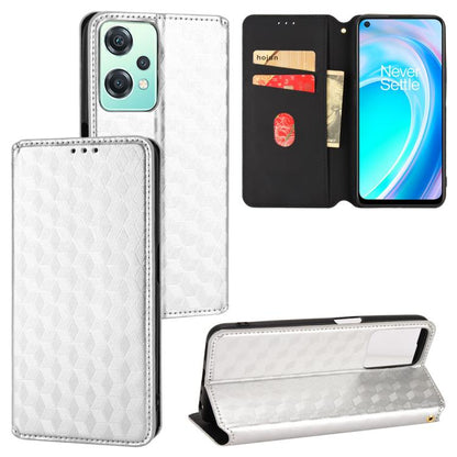 Cubic Grid Texture Flip Leather Phone Case, For OnePlus 11R / OnePlus Ace 2, For OnePlus Nord N300, For OnePlus Nord CE 2 Lite 5G, For OnePlus Nord CE 2 5G