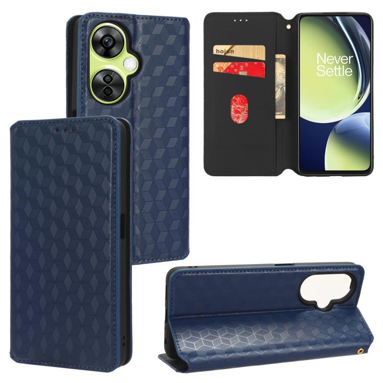 Cubic Grid Texture Flip Leather Phone Case, For OnePlus Ace 2 Pro, For OnePlus Nord CE3, For OnePlus Nord CE 3 Lite / Nord N30, For OnePlus Ace 2V / Nord 3