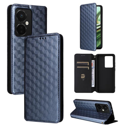 Cubic Grid Texture Flip Leather Phone Case, For OnePlus Ace 2 Pro, For OnePlus Nord CE3, For OnePlus Nord CE 3 Lite / Nord N30, For OnePlus Ace 2V / Nord 3