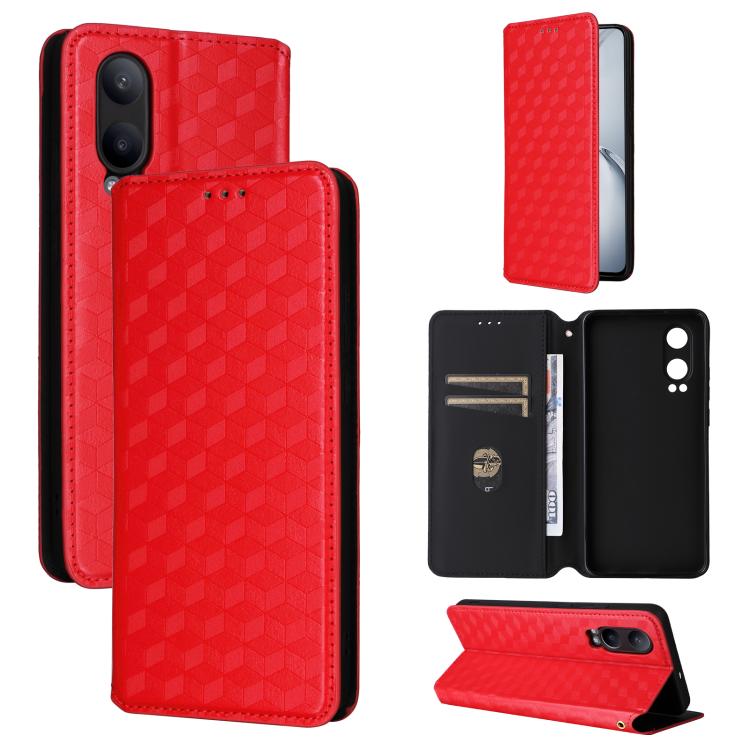 Cubic Grid Texture Flip Leather Phone Case, For OnePlus 13, For OnePlus Nord 4, For OnePlus Ace 3 Pro, For OnePlus Nord CE4 Lite