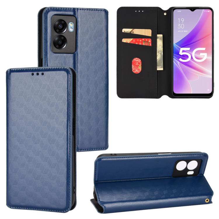 Cubic Grid Texture Flip Leather Phone Case, For OnePlus 11R / OnePlus Ace 2, For OnePlus Nord N300, For OnePlus Nord CE 2 Lite 5G, For OnePlus Nord CE 2 5G