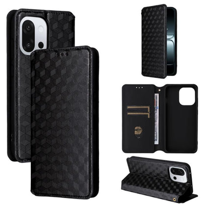 Cubic Grid Texture Flip Leather Phone Case, For OnePlus Nord 5 / OnePlus Ace 5 Ultra, For OnePlus Nord CE5 / Ace 5 Racing, For OnePlus 13T, For OnePlus 13R / Ace 5 / Ace 5 Pro