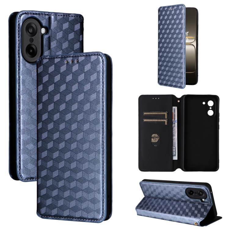 Cubic Grid Texture Flip Leather Phone Case, For OnePlus Nord 5 / OnePlus Ace 5 Ultra, For OnePlus Nord CE5 / Ace 5 Racing, For OnePlus 13T, For OnePlus 13R / Ace 5 / Ace 5 Pro