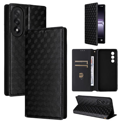 Cubic Grid Texture Flip Leather Phone Case, For OnePlus Nord 5 / OnePlus Ace 5 Ultra, For OnePlus Nord CE5 / Ace 5 Racing, For OnePlus 13T, For OnePlus 13R / Ace 5 / Ace 5 Pro