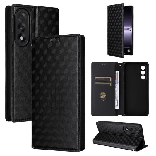 Cubic Grid Texture Flip Leather Phone Case, For OnePlus Nord 5 / OnePlus Ace 5 Ultra, For OnePlus Nord CE5 / Ace 5 Racing, For OnePlus 13T, For OnePlus 13R / Ace 5 / Ace 5 Pro