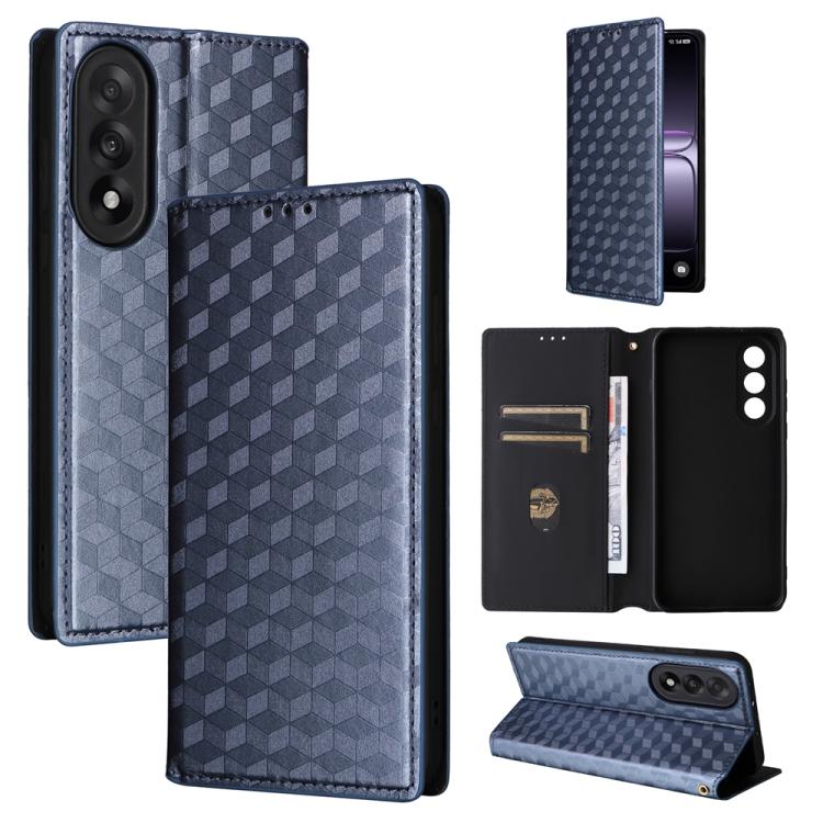 Cubic Grid Texture Flip Leather Phone Case, For OnePlus Nord 5 / OnePlus Ace 5 Ultra, For OnePlus Nord CE5 / Ace 5 Racing, For OnePlus 13T, For OnePlus 13R / Ace 5 / Ace 5 Pro