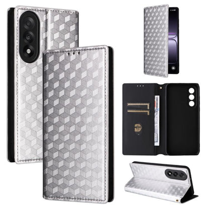 Cubic Grid Texture Flip Leather Phone Case, For OnePlus Nord 5 / OnePlus Ace 5 Ultra, For OnePlus Nord CE5 / Ace 5 Racing, For OnePlus 13T, For OnePlus 13R / Ace 5 / Ace 5 Pro