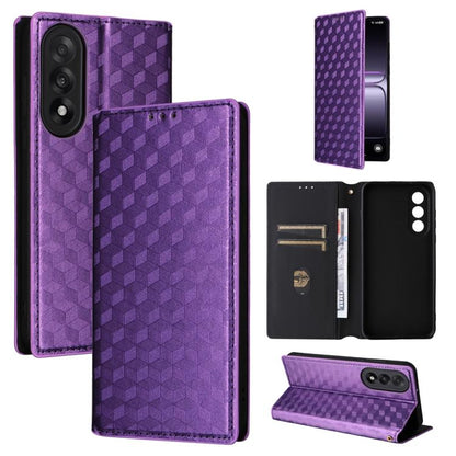 Cubic Grid Texture Flip Leather Phone Case, For OnePlus Nord 5 / OnePlus Ace 5 Ultra, For OnePlus Nord CE5 / Ace 5 Racing, For OnePlus 13T, For OnePlus 13R / Ace 5 / Ace 5 Pro