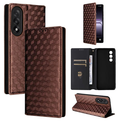 Cubic Grid Texture Flip Leather Phone Case, For OnePlus Nord 5 / OnePlus Ace 5 Ultra, For OnePlus Nord CE5 / Ace 5 Racing, For OnePlus 13T, For OnePlus 13R / Ace 5 / Ace 5 Pro