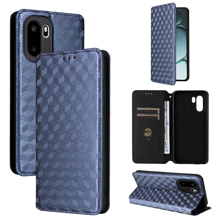 Cubic Grid Texture Flip Leather Phone Case, For OnePlus Turbo 6 / Turbo 6V / Nord 6, For OnePlus 15T 5G, For OnePlus Ace 6 / Ace 6T / 15R, For OnePlus 15
