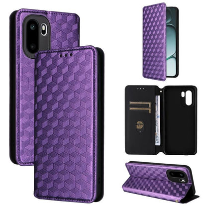Cubic Grid Texture Flip Leather Phone Case, For OnePlus Turbo 6 / Turbo 6V / Nord 6, For OnePlus 15T 5G, For OnePlus Ace 6 / Ace 6T / 15R, For OnePlus 15