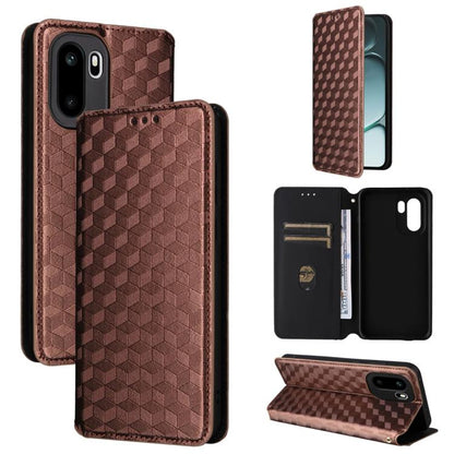Cubic Grid Texture Flip Leather Phone Case, For OnePlus Turbo 6 / Turbo 6V / Nord 6, For OnePlus 15T 5G, For OnePlus Ace 6 / Ace 6T / 15R, For OnePlus 15