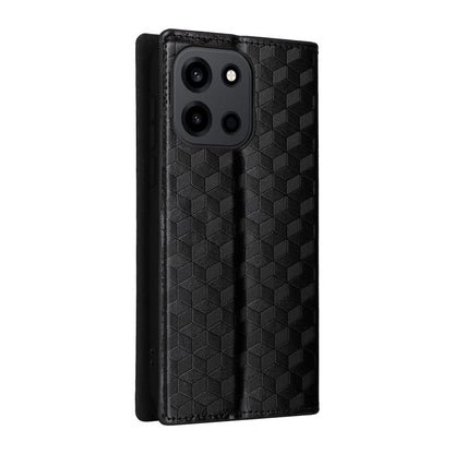 Cubic Grid Texture Flip Leather Phone Case, For OnePlus Turbo 6 / Turbo 6V / Nord 6, For OnePlus 15T 5G, For OnePlus Ace 6 / Ace 6T / 15R, For OnePlus 15