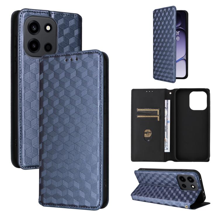 Cubic Grid Texture Flip Leather Phone Case, For OnePlus Turbo 6 / Turbo 6V / Nord 6, For OnePlus 15T 5G, For OnePlus Ace 6 / Ace 6T / 15R, For OnePlus 15