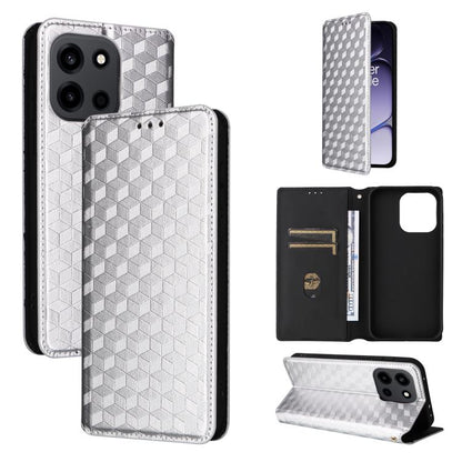 Cubic Grid Texture Flip Leather Phone Case, For OnePlus Turbo 6 / Turbo 6V / Nord 6, For OnePlus 15T 5G, For OnePlus Ace 6 / Ace 6T / 15R, For OnePlus 15