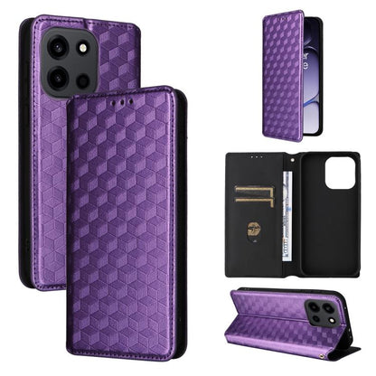 Cubic Grid Texture Flip Leather Phone Case, For OnePlus Turbo 6 / Turbo 6V / Nord 6, For OnePlus 15T 5G, For OnePlus Ace 6 / Ace 6T / 15R, For OnePlus 15