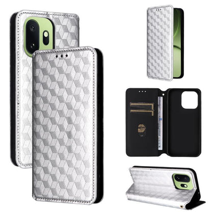 Cubic Grid Texture Flip Leather Phone Case, For OnePlus Turbo 6 / Turbo 6V / Nord 6, For OnePlus 15T 5G, For OnePlus Ace 6 / Ace 6T / 15R, For OnePlus 15