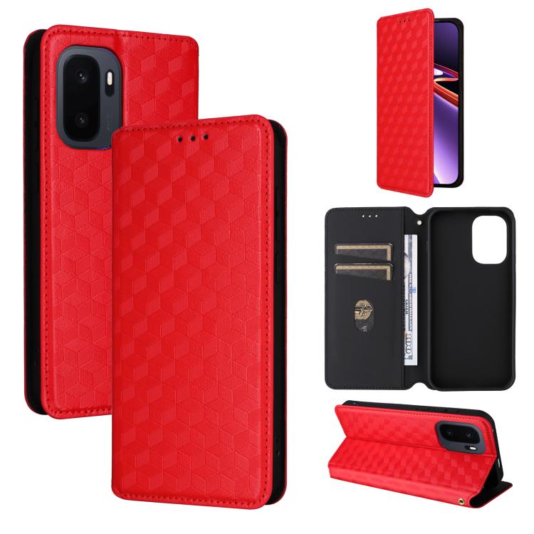 Cubic Grid Texture Flip Leather Phone Case, For OnePlus N6 4G, For OnePlus Turbo 6X Pro 5G, For OnePlus Nord CE6 Lite / Turbo 6X, For OnePlus Ace 6 Ultra