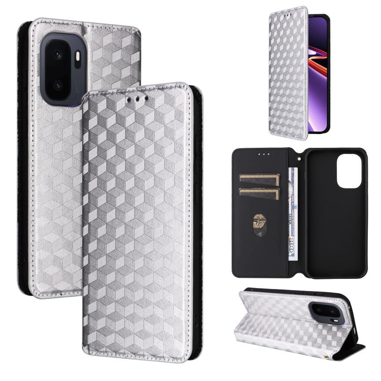 Cubic Grid Texture Flip Leather Phone Case, For OnePlus N6 4G, For OnePlus Turbo 6X Pro 5G, For OnePlus Nord CE6 Lite / Turbo 6X, For OnePlus Ace 6 Ultra