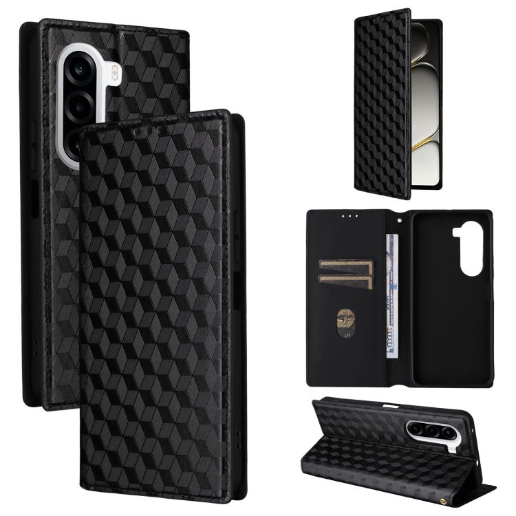 Cubic Grid Texture Flip Leather Phone Case, For OnePlus N6 4G, For OnePlus Turbo 6X Pro 5G, For OnePlus Nord CE6 Lite / Turbo 6X, For OnePlus Ace 6 Ultra