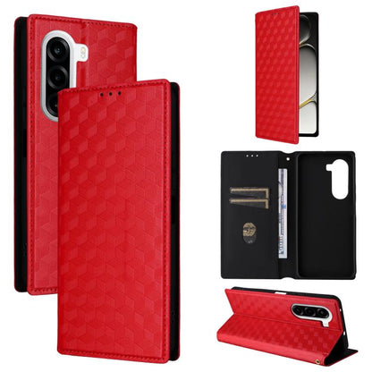 Cubic Grid Texture Flip Leather Phone Case, For OnePlus N6 4G, For OnePlus Turbo 6X Pro 5G, For OnePlus Nord CE6 Lite / Turbo 6X, For OnePlus Ace 6 Ultra
