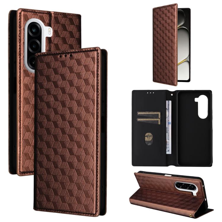 Cubic Grid Texture Flip Leather Phone Case, For OnePlus N6 4G, For OnePlus Turbo 6X Pro 5G, For OnePlus Nord CE6 Lite / Turbo 6X, For OnePlus Ace 6 Ultra