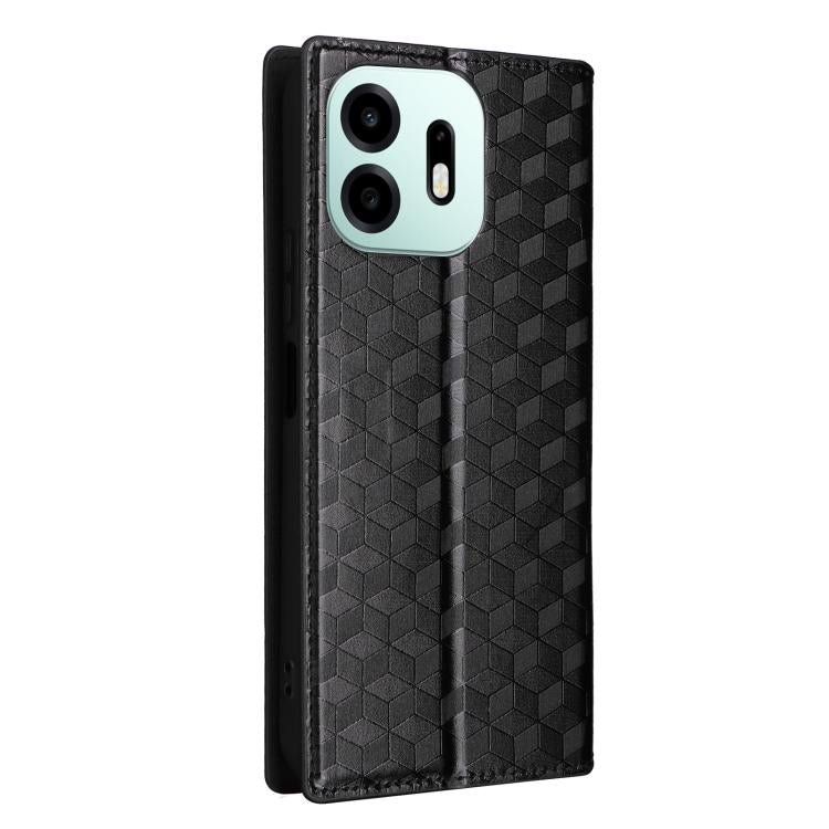 Cubic Grid Texture Flip Leather Phone Case, For OnePlus N6 4G, For OnePlus Turbo 6X Pro 5G, For OnePlus Nord CE6 Lite / Turbo 6X, For OnePlus Ace 6 Ultra