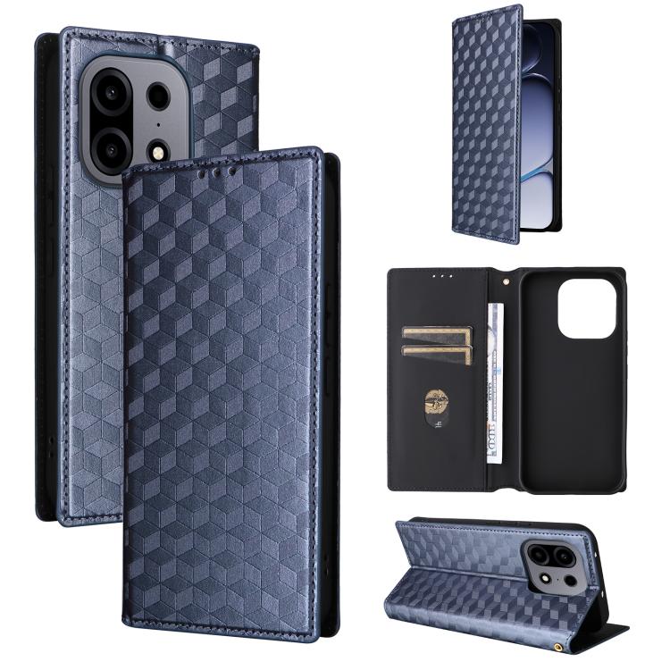 Cubic Grid Texture Flip Leather Phone Case, For OnePlus N6 4G, For OnePlus Turbo 6X Pro 5G, For OnePlus Nord CE6 Lite / Turbo 6X, For OnePlus Ace 6 Ultra