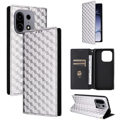 Cubic Grid Texture Flip Leather Phone Case, For OnePlus N6 4G, For OnePlus Turbo 6X Pro 5G, For OnePlus Nord CE6 Lite / Turbo 6X, For OnePlus Ace 6 Ultra