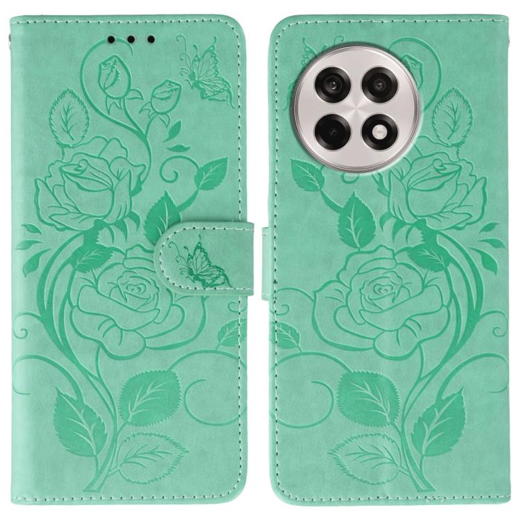 Rose Butterfly Embossed Leather Phone Case, For OnePlus Nord CE5, For OnePlus Ace 5 Pro / Ace 5, For OnePlus 13, For OnePlus Nord 4