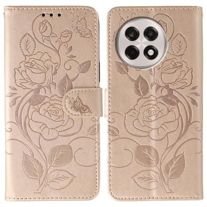 Rose Butterfly Embossed Leather Phone Case, For OnePlus Nord CE5, For OnePlus Ace 5 Pro / Ace 5, For OnePlus 13, For OnePlus Nord 4