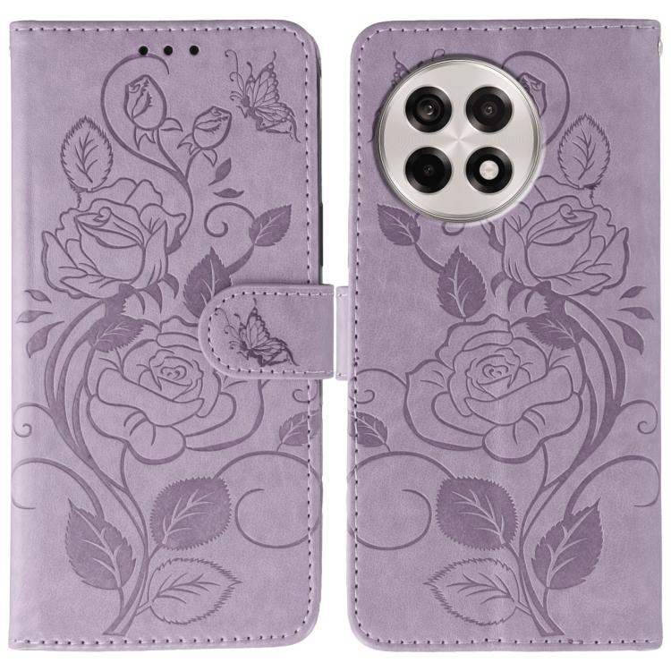 Rose Butterfly Embossed Leather Phone Case, For OnePlus Nord CE5, For OnePlus Ace 5 Pro / Ace 5, For OnePlus 13, For OnePlus Nord 4