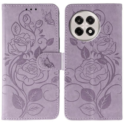 Rose Butterfly Embossed Leather Phone Case, For OnePlus Nord CE5, For OnePlus Ace 5 Pro / Ace 5, For OnePlus 13, For OnePlus Nord 4
