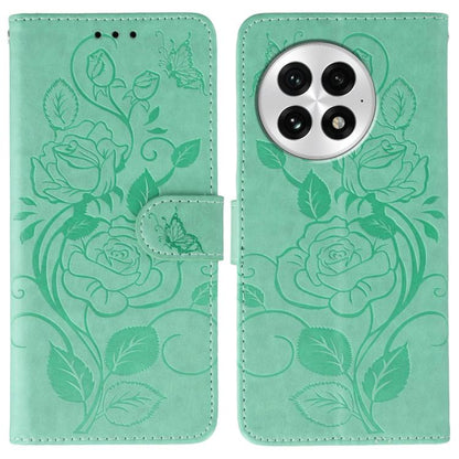 Rose Butterfly Embossed Leather Phone Case, For OnePlus Nord CE5, For OnePlus Ace 5 Pro / Ace 5, For OnePlus 13, For OnePlus Nord 4