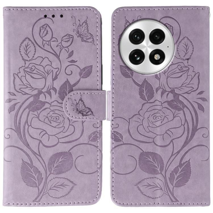 Rose Butterfly Embossed Leather Phone Case, For OnePlus Nord CE5, For OnePlus Ace 5 Pro / Ace 5, For OnePlus 13, For OnePlus Nord 4