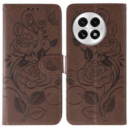 Rose Butterfly Embossed Leather Phone Case, For OnePlus Nord CE5, For OnePlus Ace 5 Pro / Ace 5, For OnePlus 13, For OnePlus Nord 4