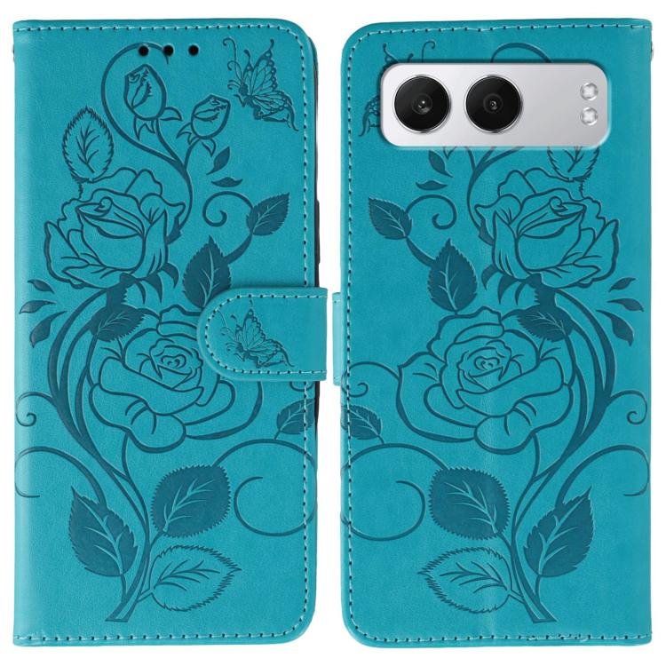 Rose Butterfly Embossed Leather Phone Case, For OnePlus Nord CE5, For OnePlus Ace 5 Pro / Ace 5, For OnePlus 13, For OnePlus Nord 4