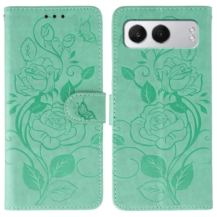 Rose Butterfly Embossed Leather Phone Case, For OnePlus Nord CE5, For OnePlus Ace 5 Pro / Ace 5, For OnePlus 13, For OnePlus Nord 4
