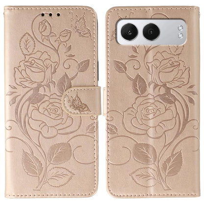 Rose Butterfly Embossed Leather Phone Case, For OnePlus Nord CE5, For OnePlus Ace 5 Pro / Ace 5, For OnePlus 13, For OnePlus Nord 4