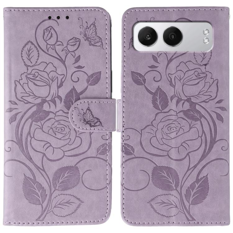 Rose Butterfly Embossed Leather Phone Case, For OnePlus Nord CE5, For OnePlus Ace 5 Pro / Ace 5, For OnePlus 13, For OnePlus Nord 4