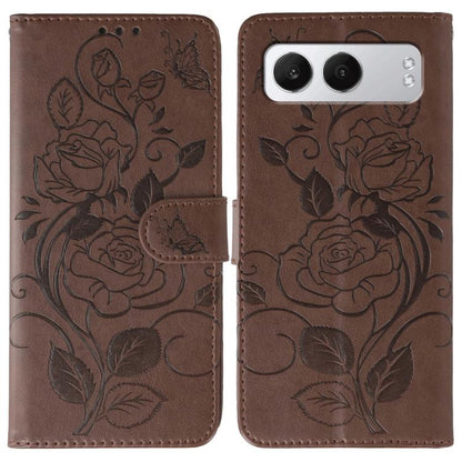 Rose Butterfly Embossed Leather Phone Case, For OnePlus Nord CE5, For OnePlus Ace 5 Pro / Ace 5, For OnePlus 13, For OnePlus Nord 4