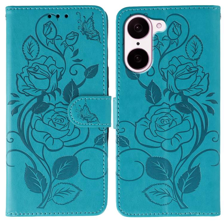 Rose Butterfly Embossed Leather Phone Case, For OnePlus Nord CE5, For OnePlus Ace 5 Pro / Ace 5, For OnePlus 13, For OnePlus Nord 4