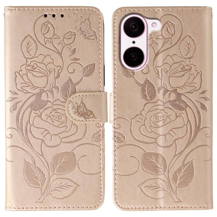 Rose Butterfly Embossed Leather Phone Case, For OnePlus Nord CE5, For OnePlus Ace 5 Pro / Ace 5, For OnePlus 13, For OnePlus Nord 4