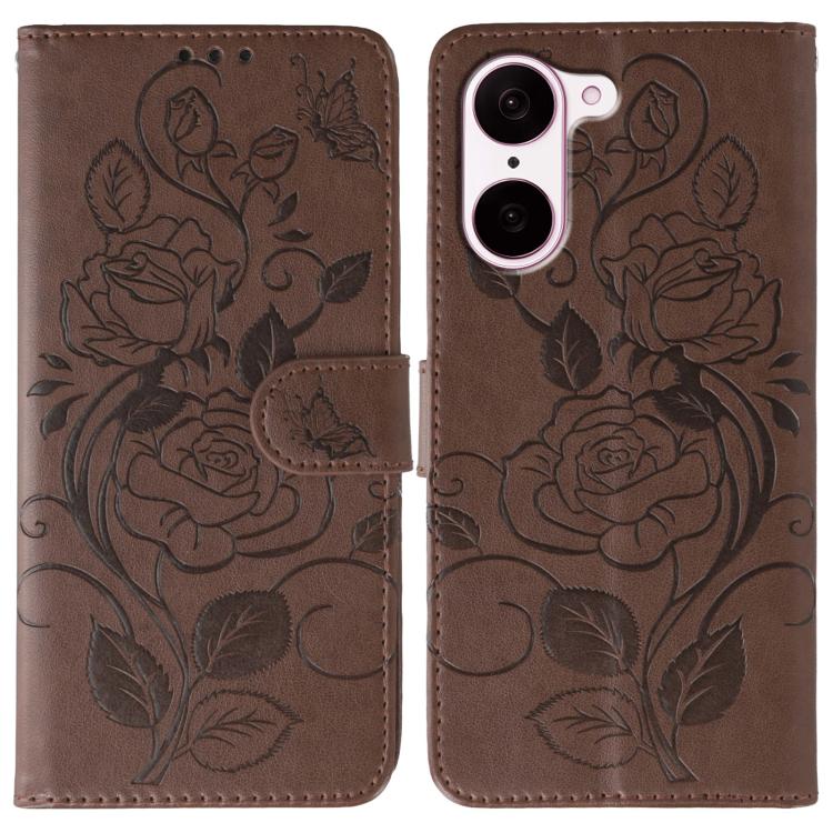 Rose Butterfly Embossed Leather Phone Case, For OnePlus Nord CE5, For OnePlus Ace 5 Pro / Ace 5, For OnePlus 13, For OnePlus Nord 4