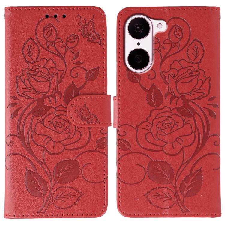 Rose Butterfly Embossed Leather Phone Case, For OnePlus Nord CE5, For OnePlus Ace 5 Pro / Ace 5, For OnePlus 13, For OnePlus Nord 4