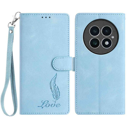 Skin Feel Embossed Feather Leather Phone Case, For OnePlus Nord CE5, For OnePlus 13