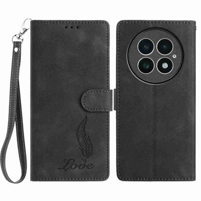Skin Feel Embossed Feather Leather Phone Case, For OnePlus Nord CE5, For OnePlus 13